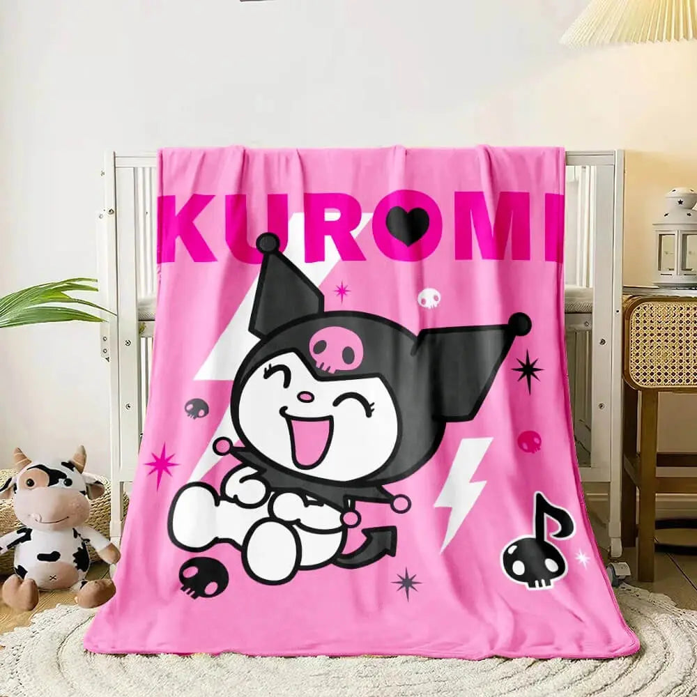 Kuromi Throw Blanket