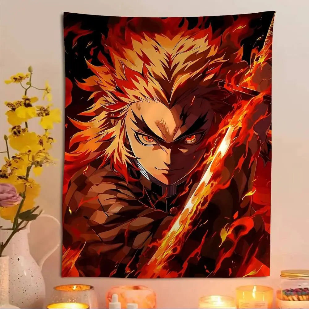 Kyojuro Rengoku Flame Hashira Anime Wall Scroll

Demon Slayer Wall Scroll of Kyojuro in Combat Pose

Fire-Themed Anime Scroll Décor – Rengoku Edition

Rengoku Wall Hanging Fabric Art for Otaku Spaces