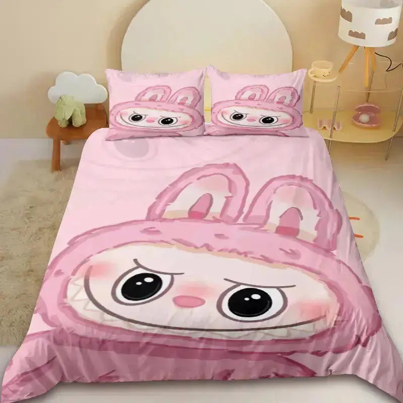 Labubu The Monsters Spooky Dolls Anime Kids Doona Cover Zirconic