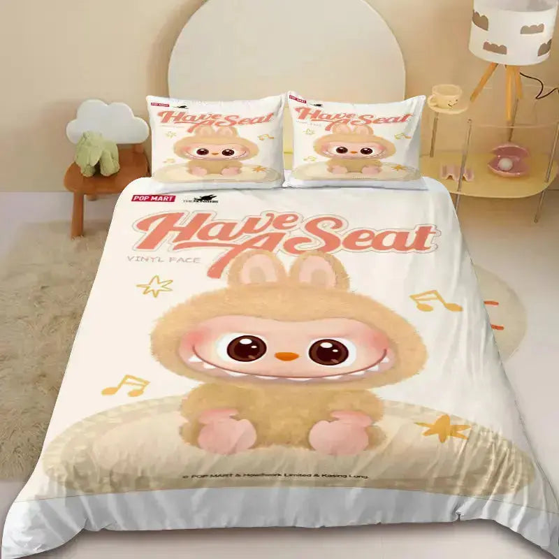 Labubu The Monsters Spooky Dolls Anime Kids Doona Cover Zirconic