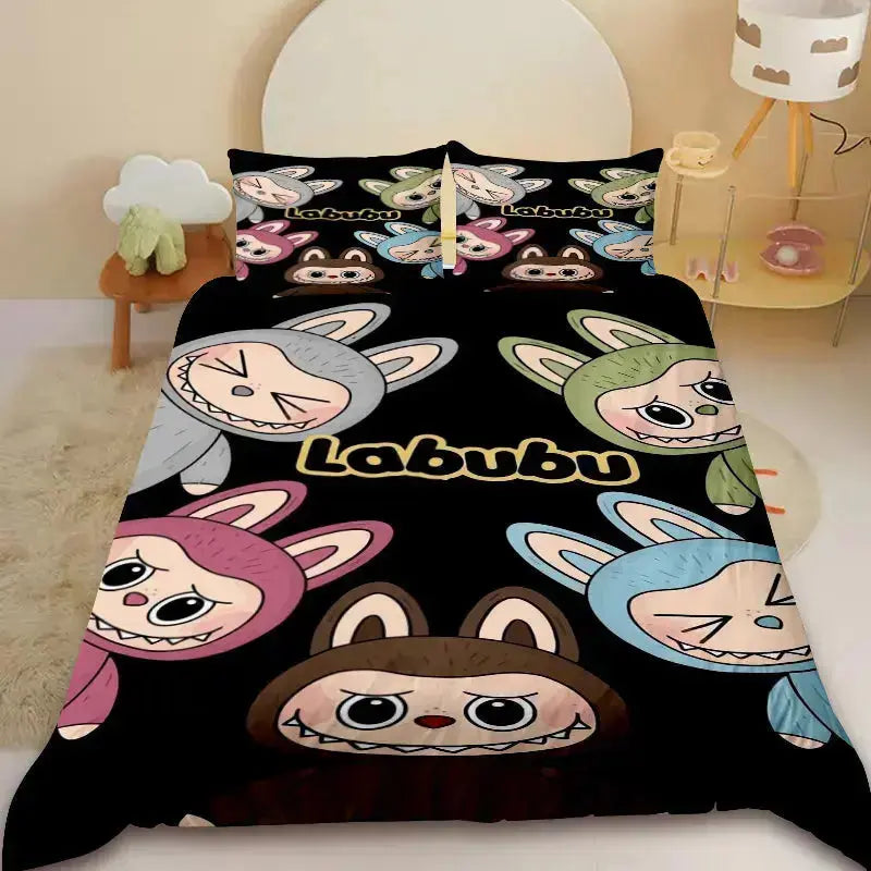 Labubu The Monsters Zimomo Dolls Anime Kids Doona Cover Zirconic