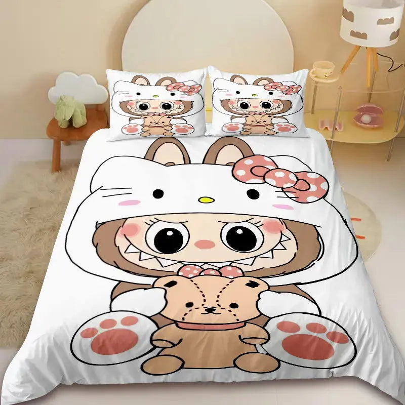 Labubu The Monsters Spooky Doona Cover Zirconic