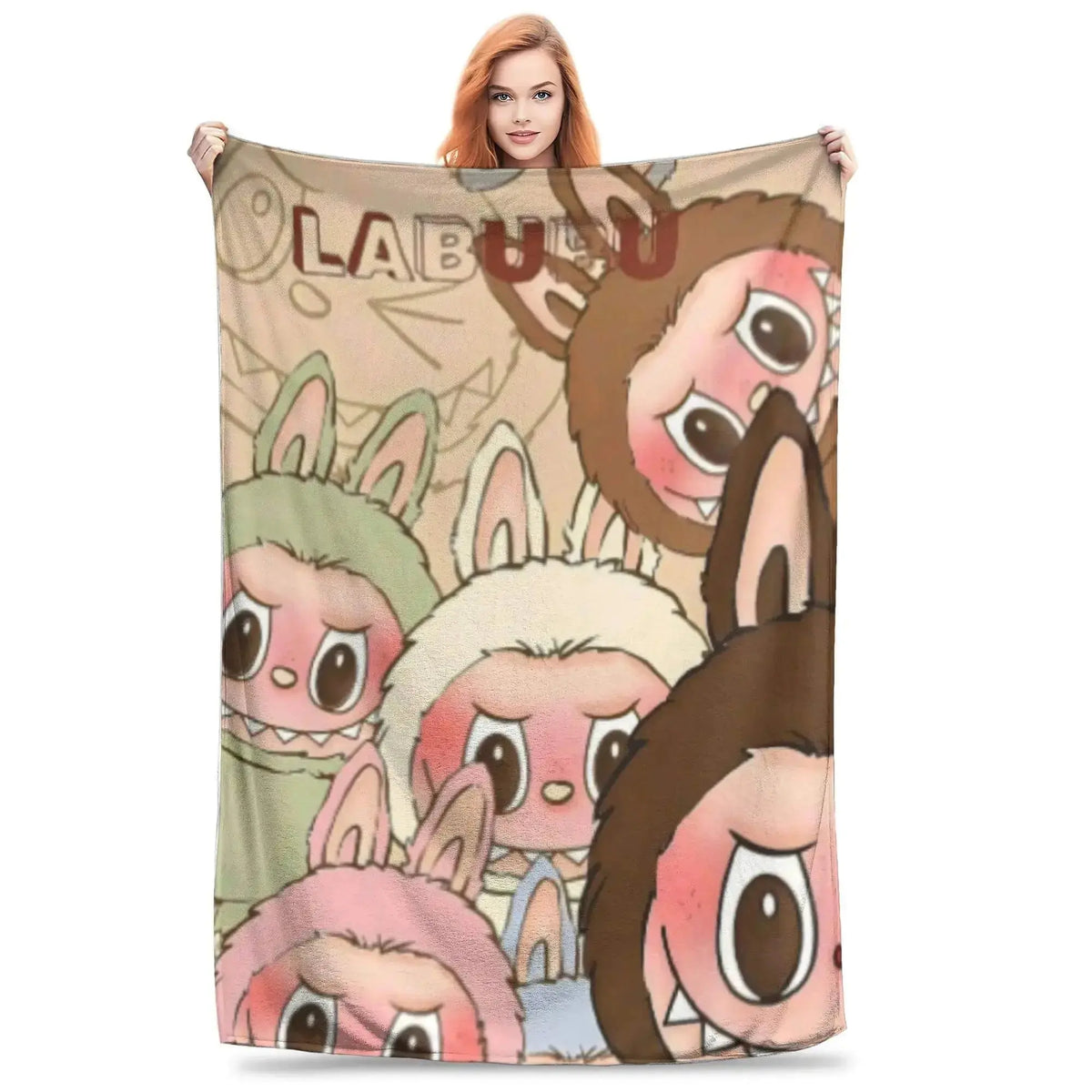 Labubu Zimomo Kids Throw blanket Zirconic