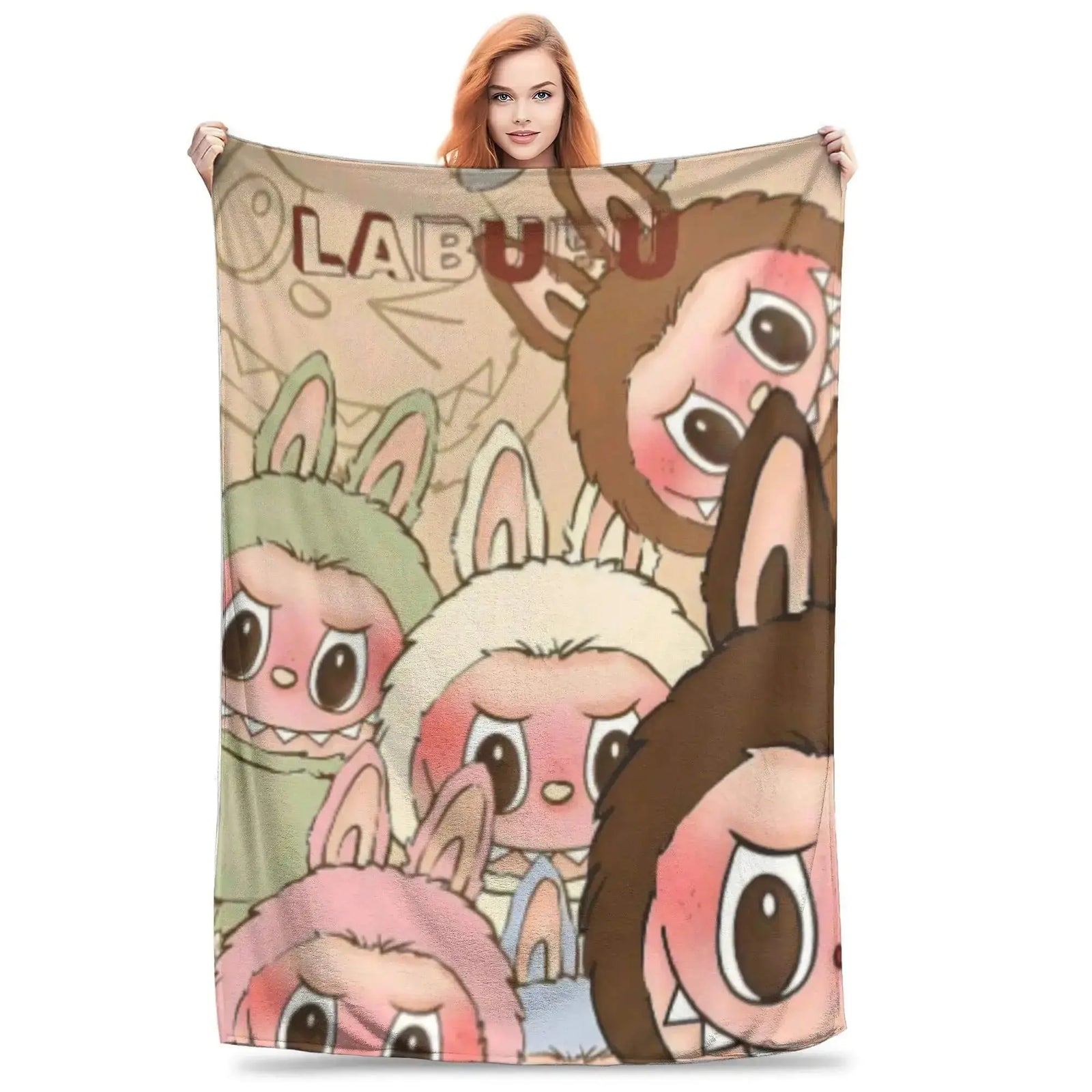 Labubu Zimomo Kids Throw blanket Zirconic
