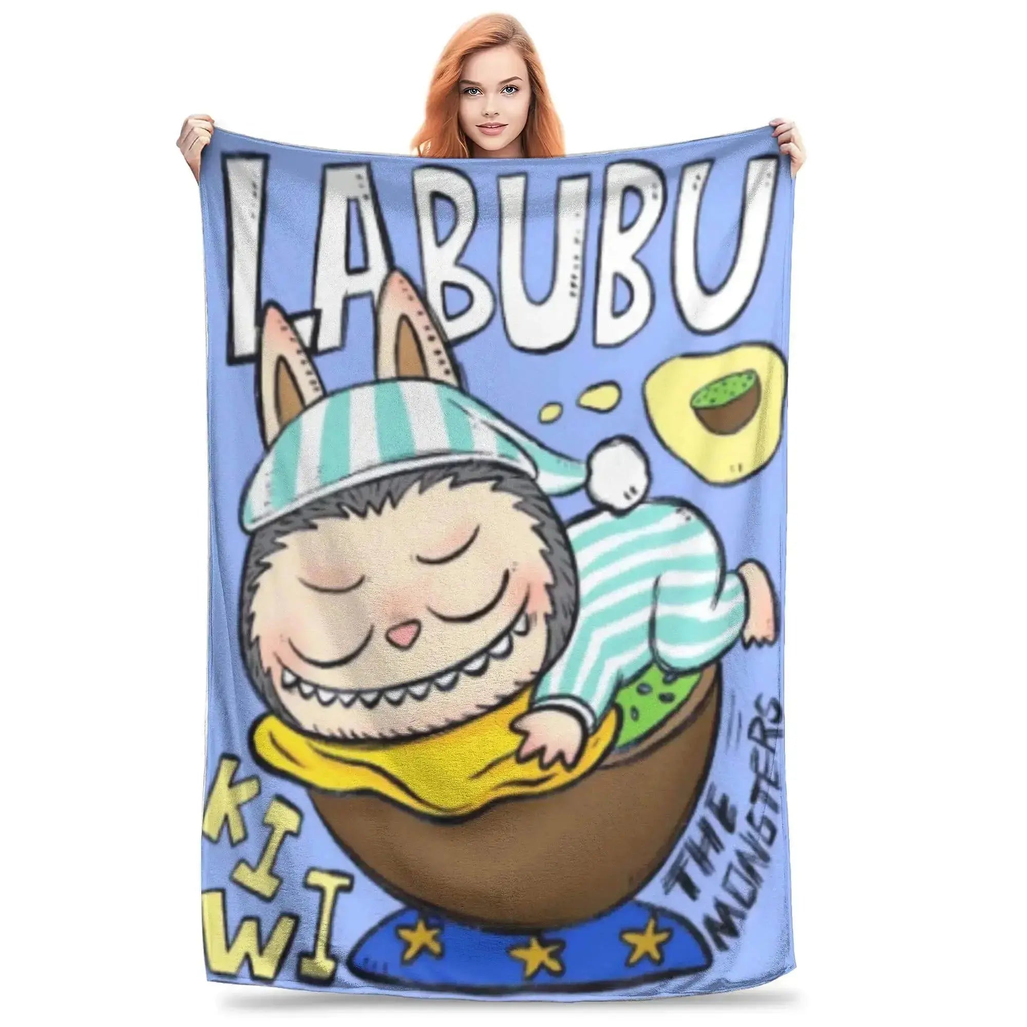 Labubu Yaya Kids Throw blanket Zirconic