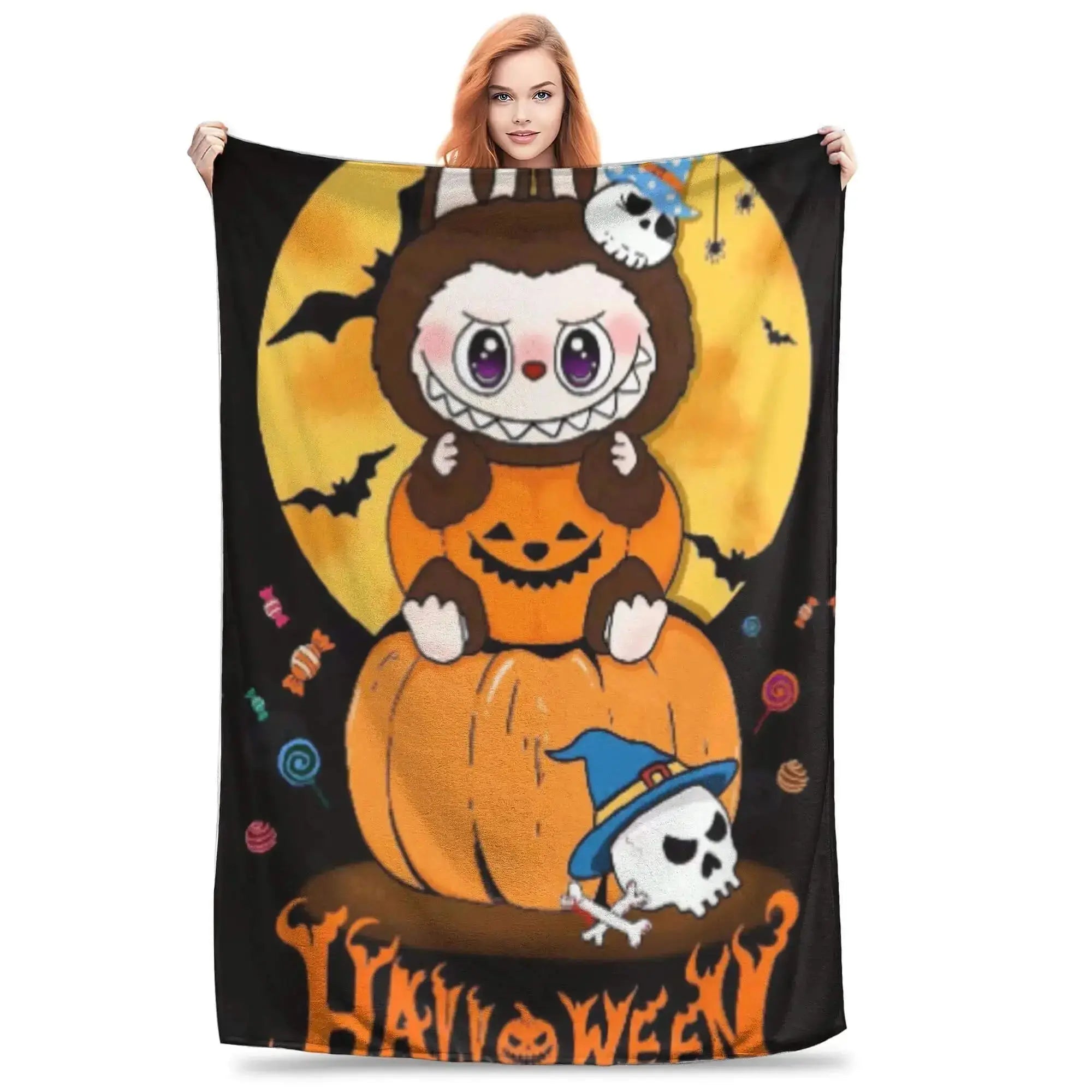 Labubu Zimomo & Tycoco Kids Throw blanket Zirconic
