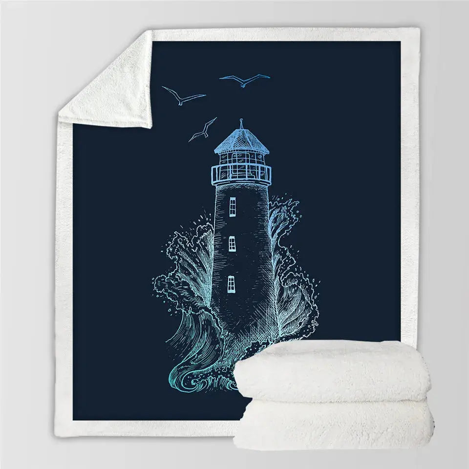 Lighthouse Throw Blanket My Store