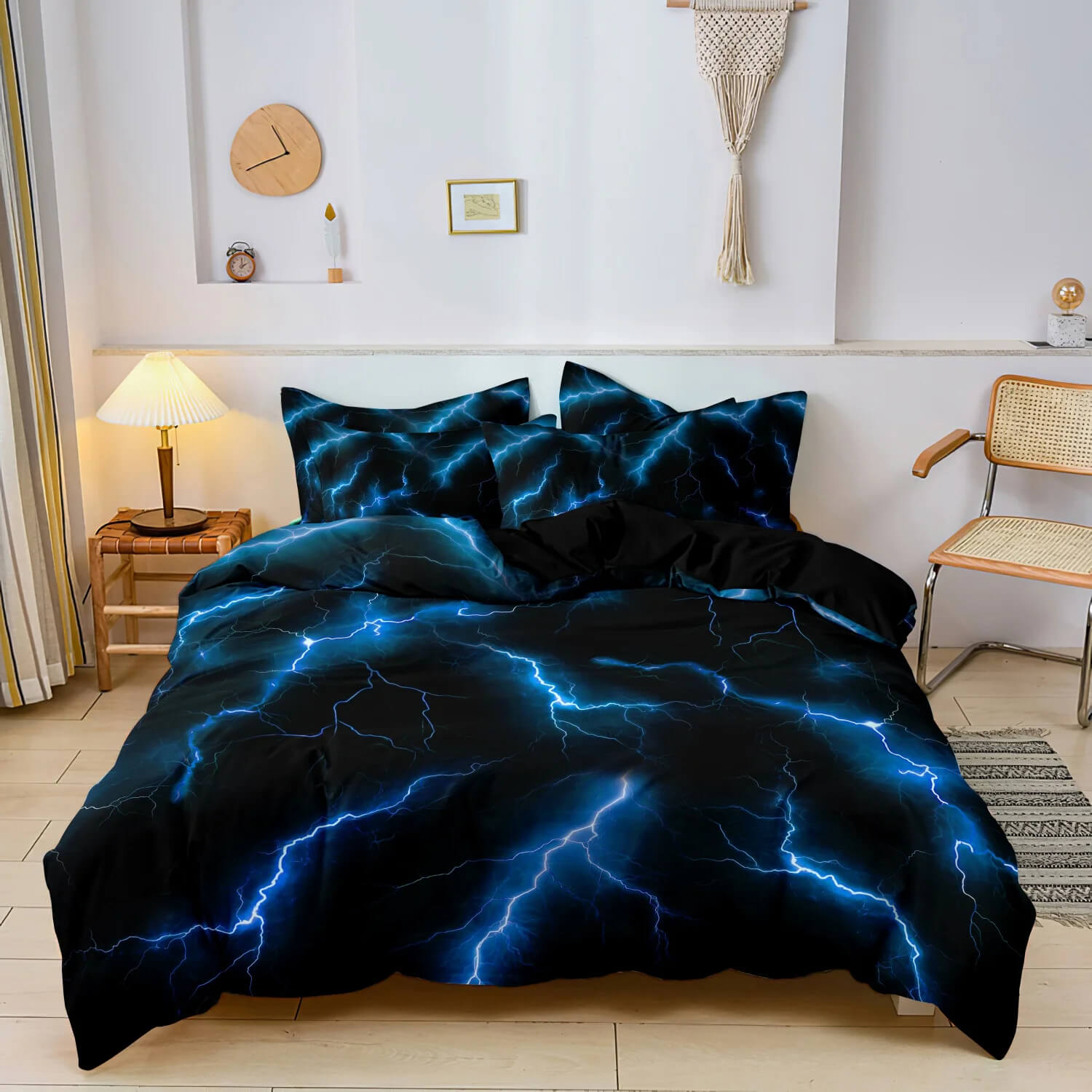 Lightning thunder bedding set