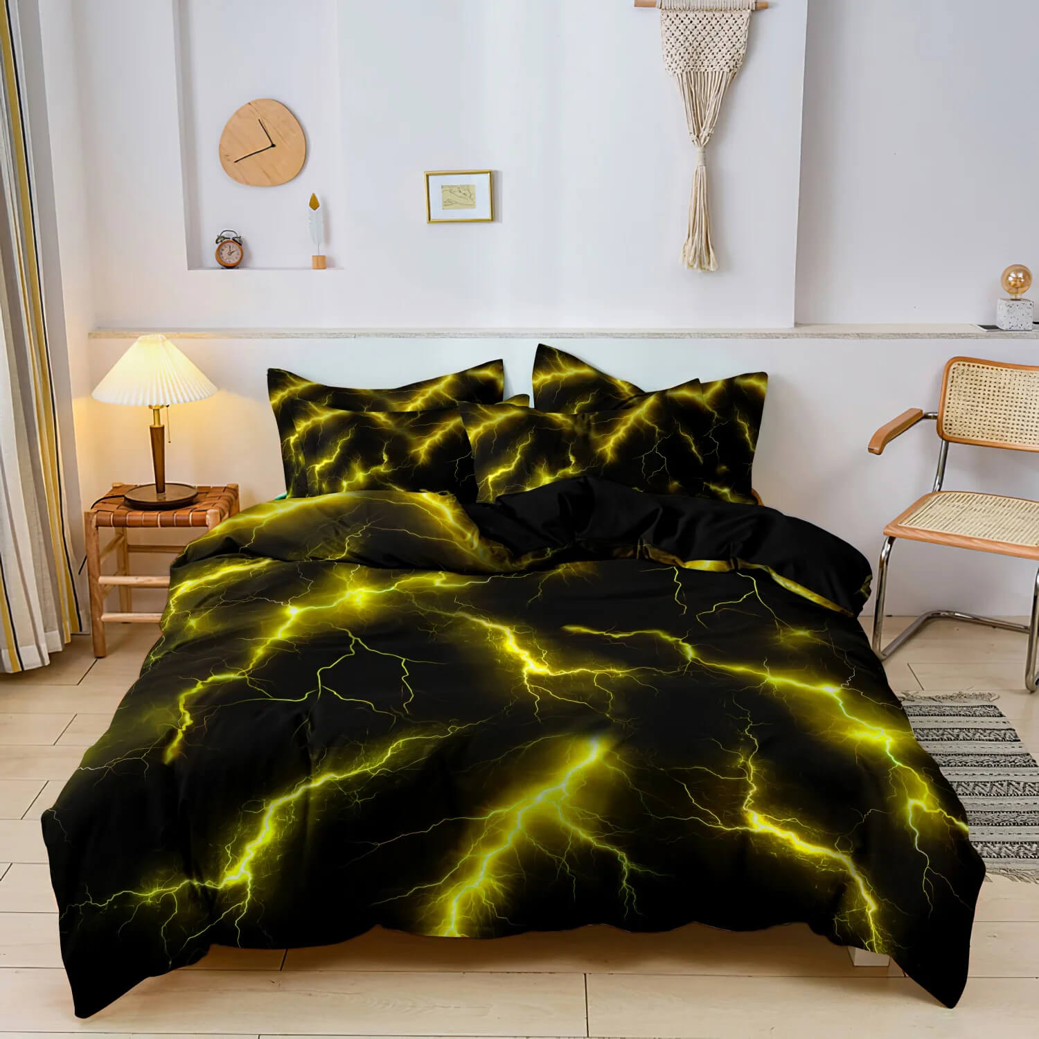 lightning thunder doona cover aesthetic