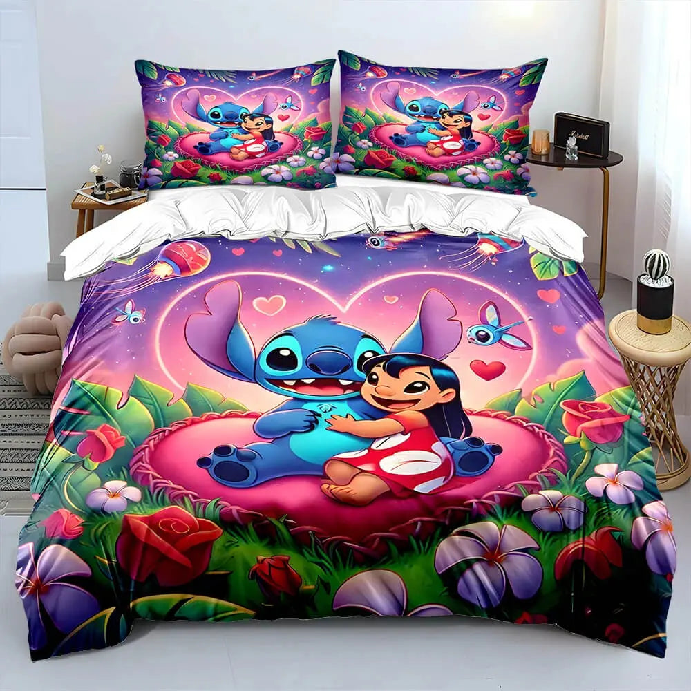 Lilo & Stitch Cartoon Kids Quilt Cover Zirconic