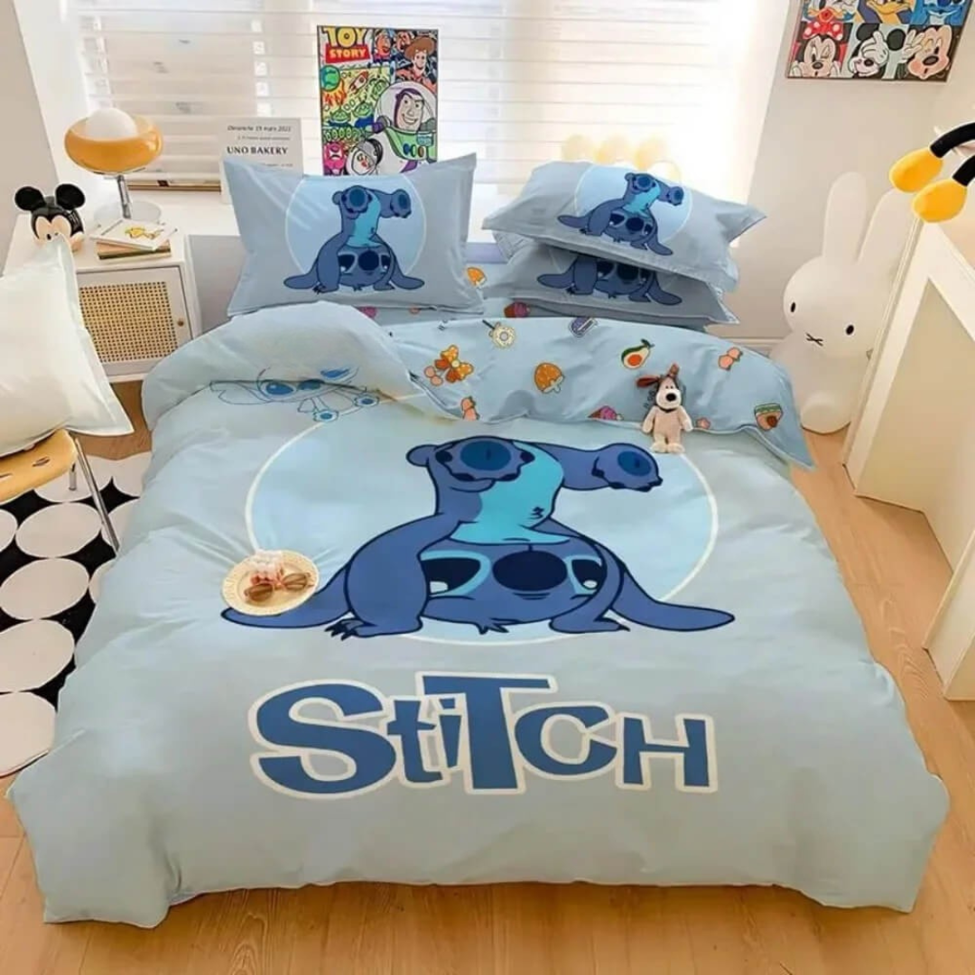 Cozy Lilo & Stitch bedding set for bedroom decor