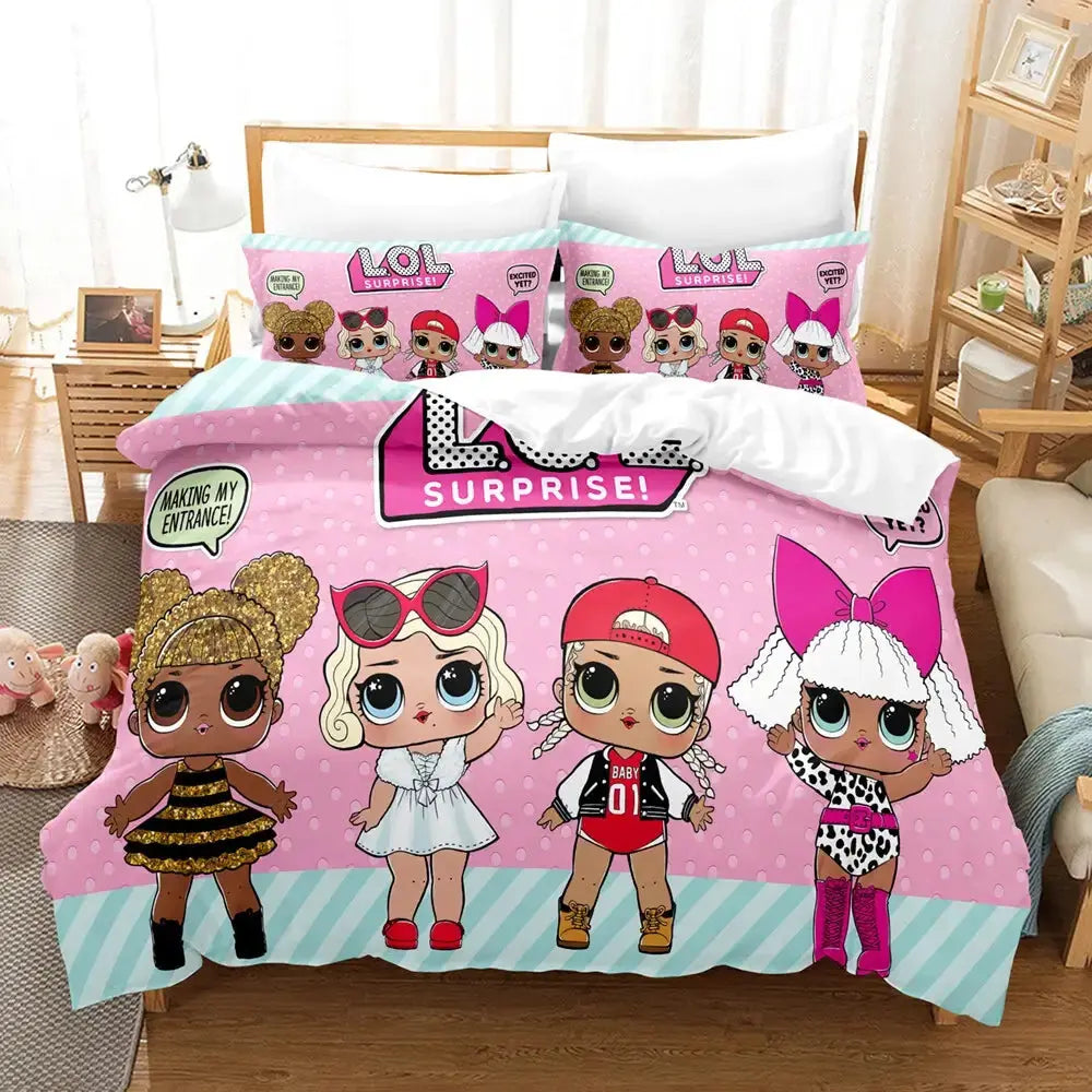 Lol Surprise Dolls Leading Baby & M.C Swag Kids Duvet Cover