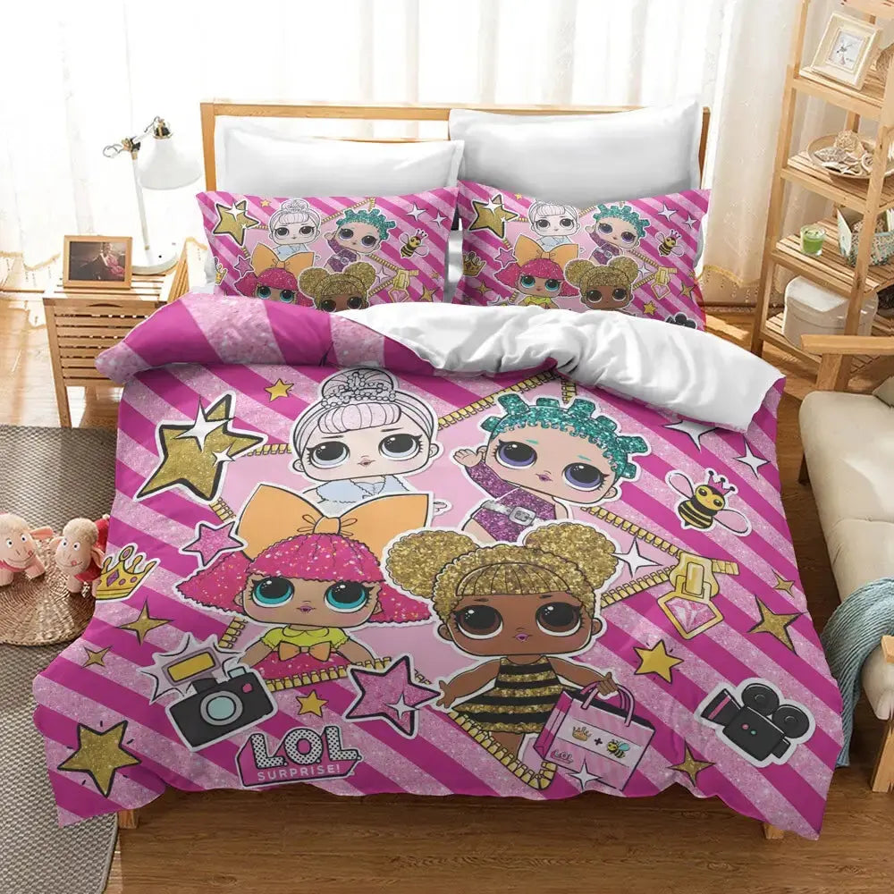 Lol Surprise Dolls Cosmic Queen & Glitter Queen Kids Doona Cover
