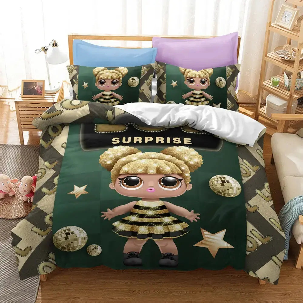 Lol Surprise Dolls Queen Bee Kids Quilt Cover