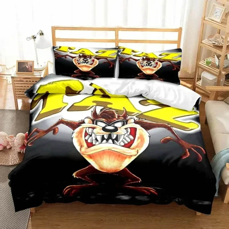Taz cartoon bedroom decor bedding