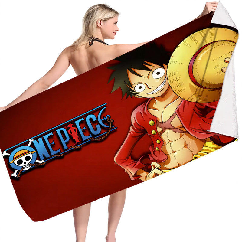 Luffy beach towel