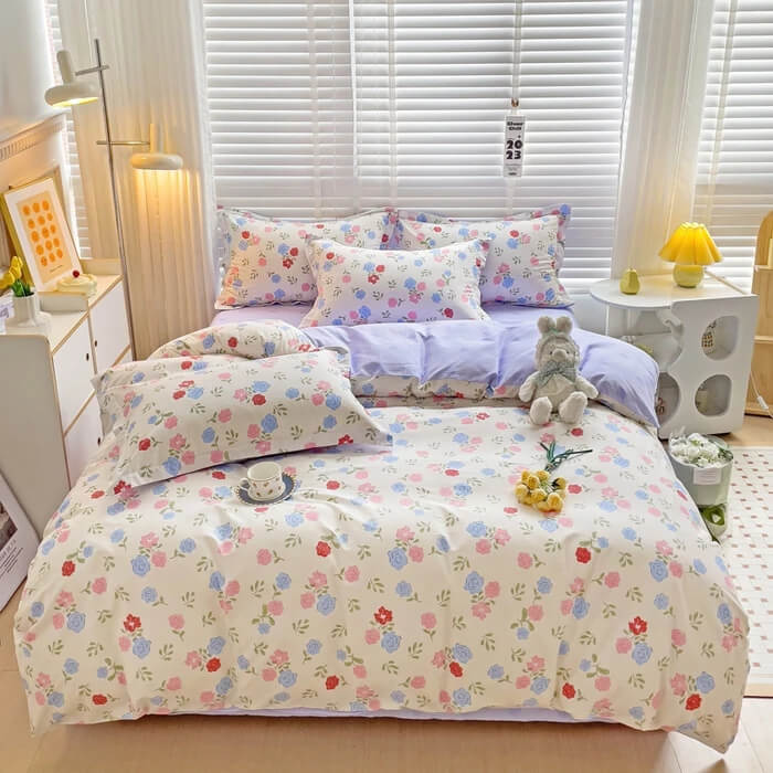 Luxury geometric bedding teen bedroom