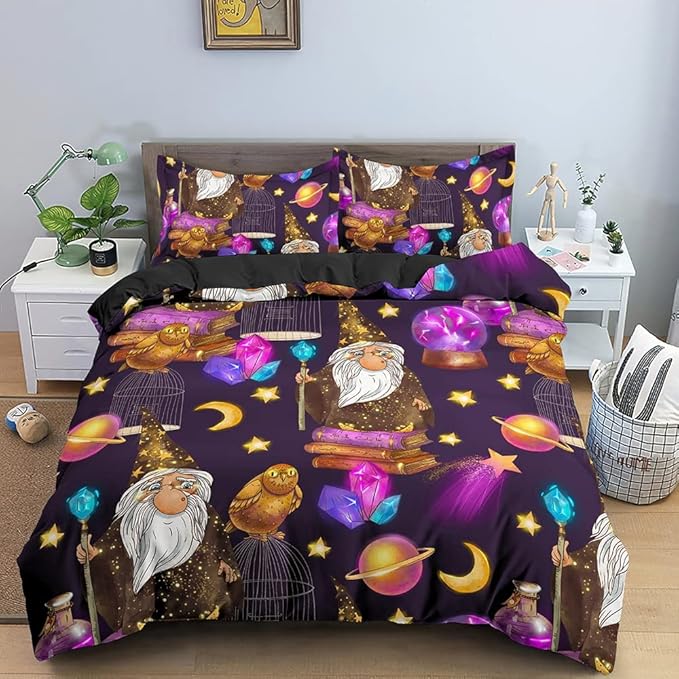 Magical Gnome bedspread fantasy themed bedding