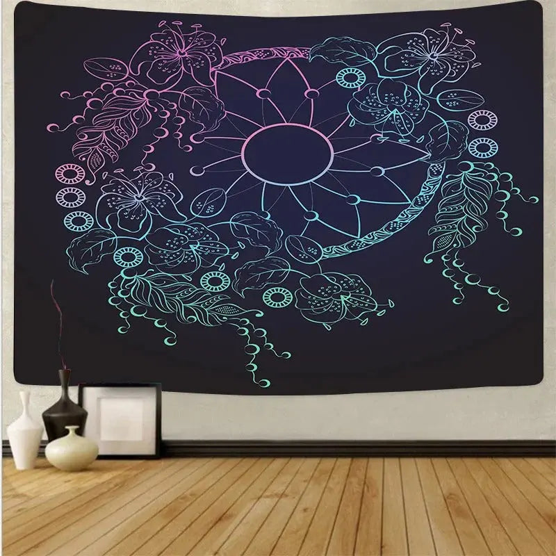 Dreamcatcher mandala wall panel for boho modern spaces