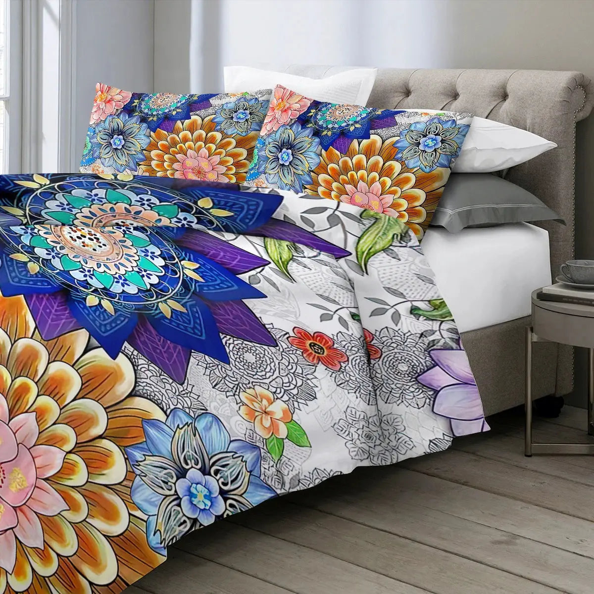Mandala Flower Duvet Cover My Store