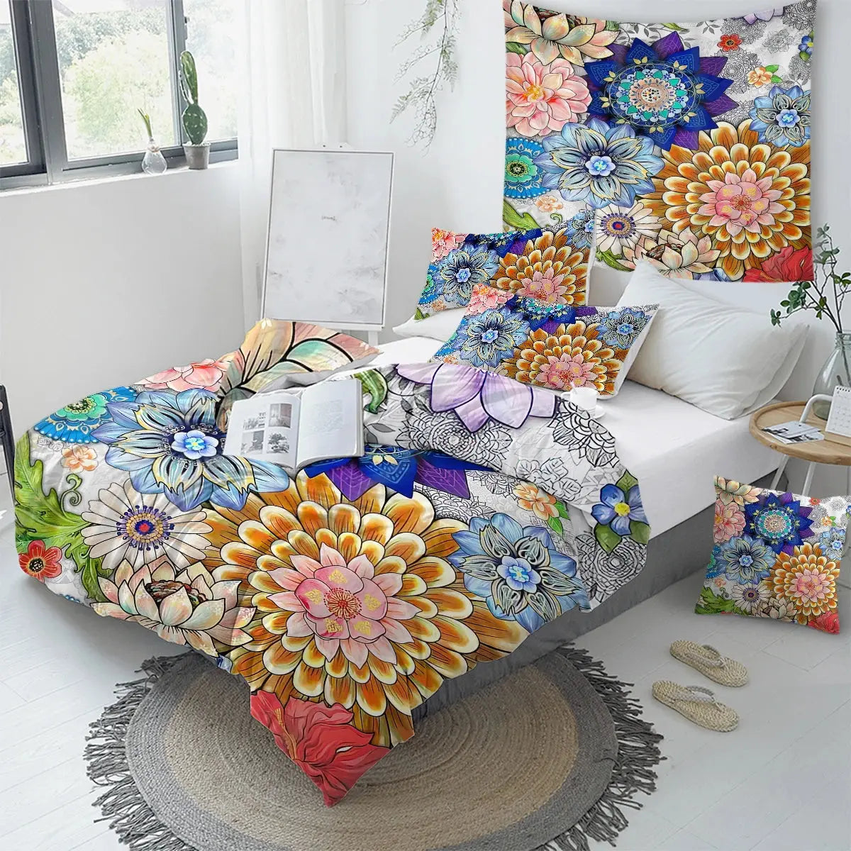 Mandala Flower Duvet Cover My Store