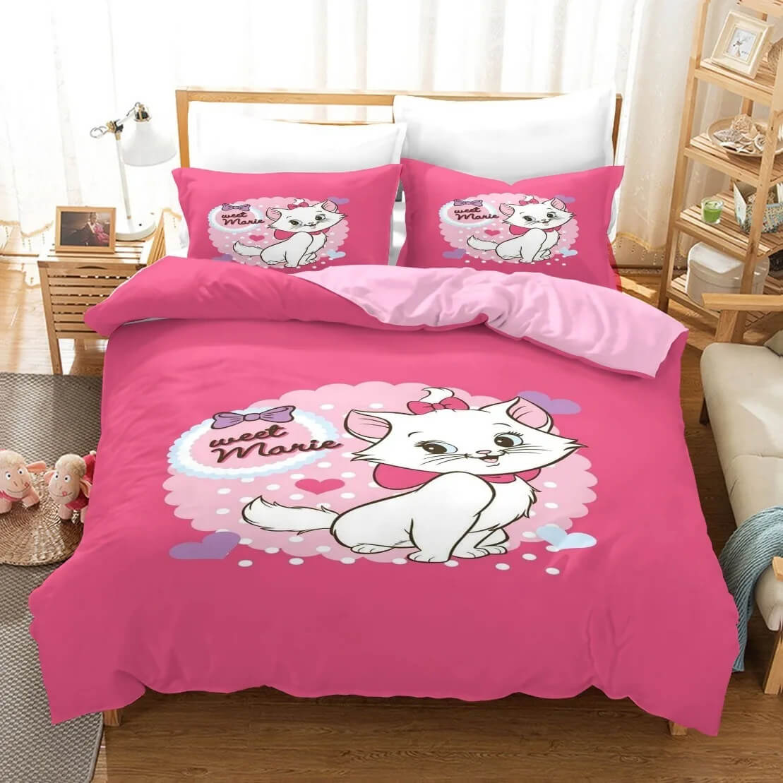3D Marie Cat Duvet Cover