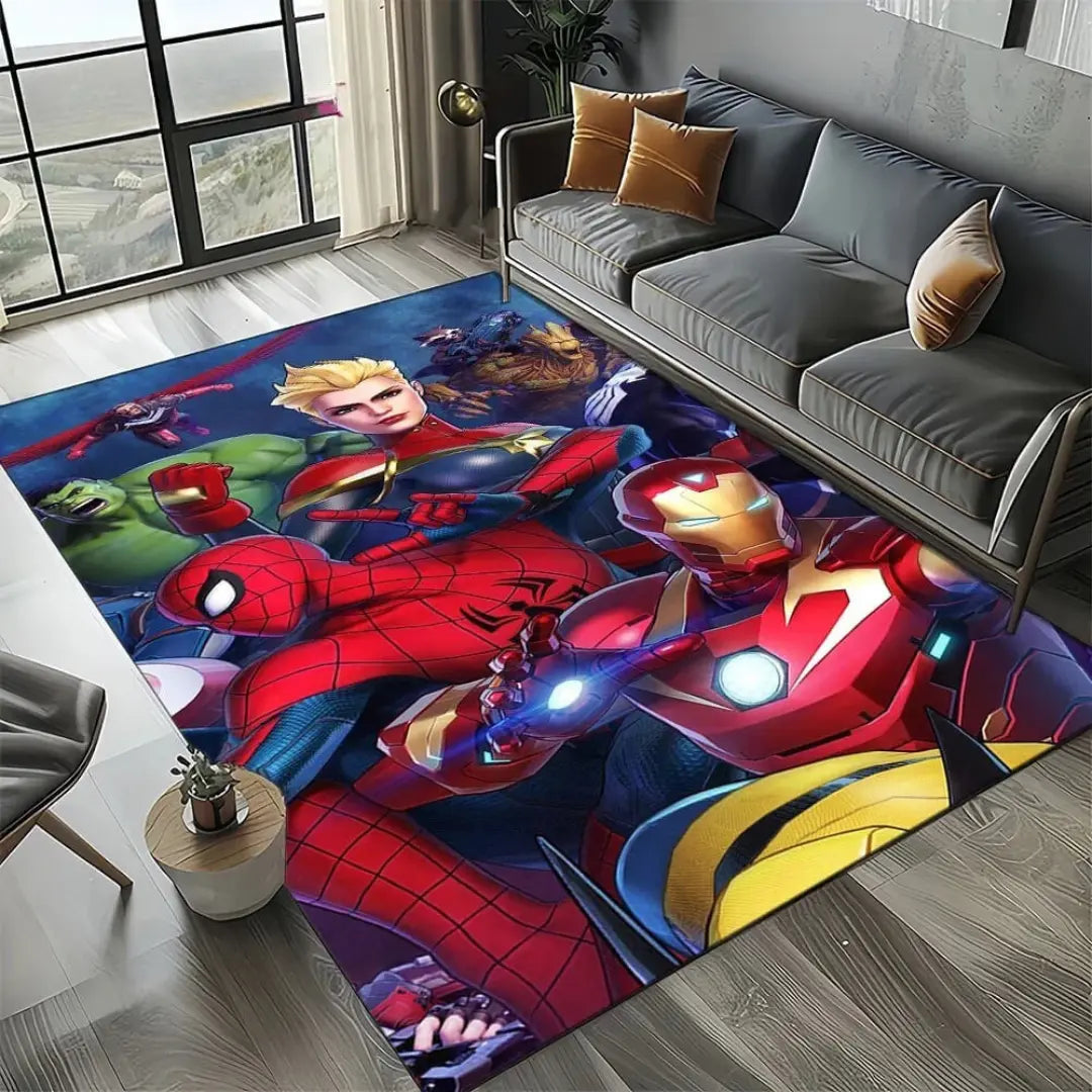 Soft home carpet rug placed in a living room with modern furniture