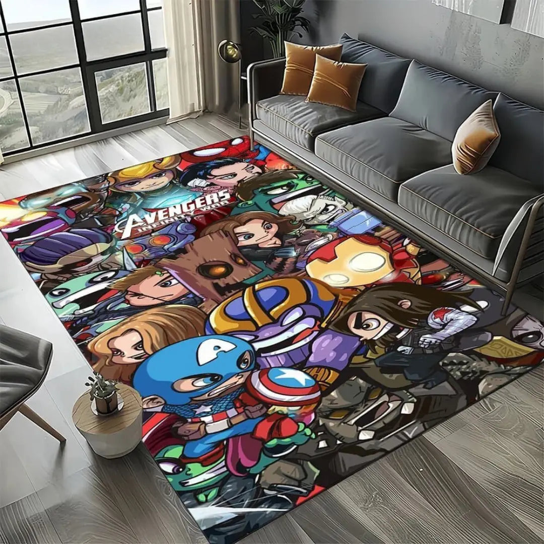 Soft home carpet rug placed in a living room with modern furniture