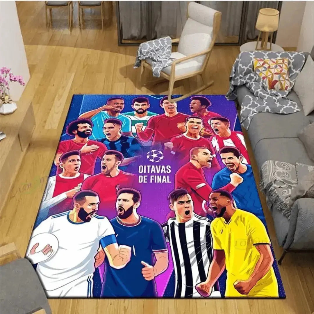 3D Soccer Legends Cristiano Ronaldo Rug Zirconic