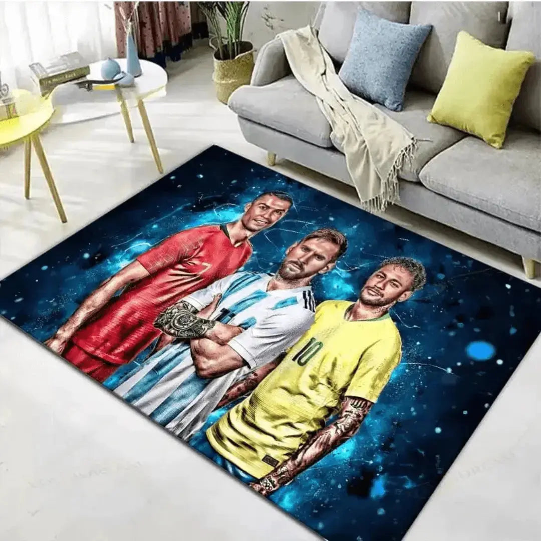 3D Soccer Legends Neymar Rug Zirconic