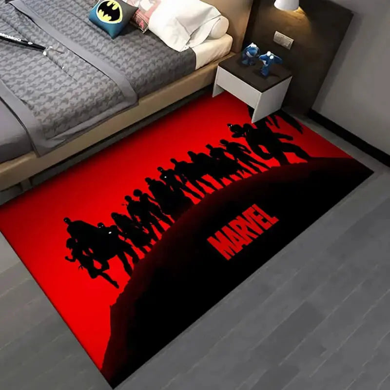 Marvel Super Heroes Kids Room Decor Rug