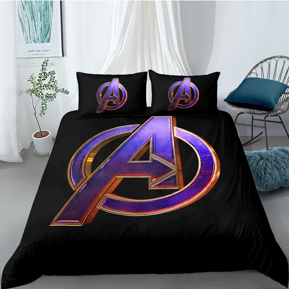Marvel Avengers bedding quilt cover with Spider-Man action design