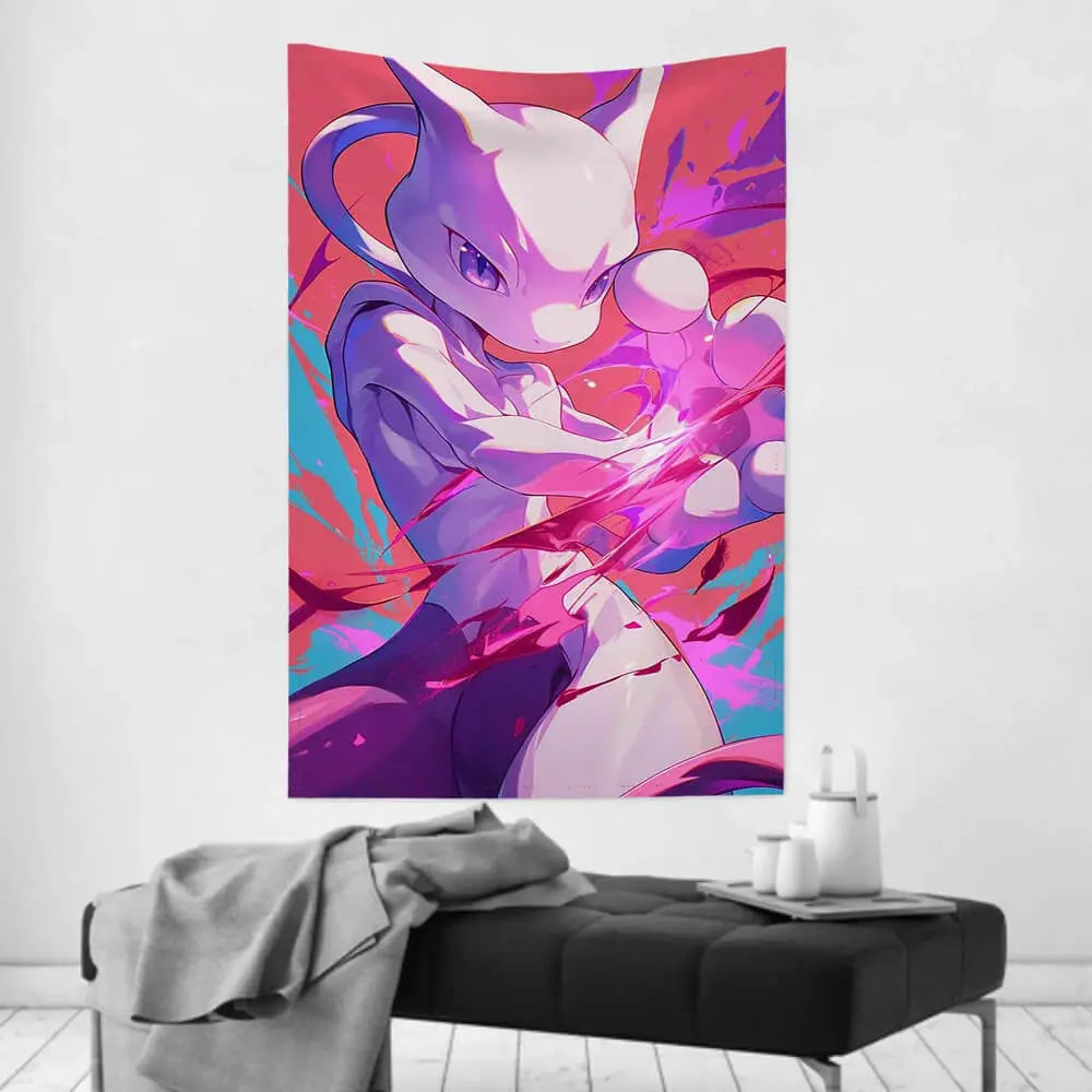 Mewtwo Pokemon Wall Hanging