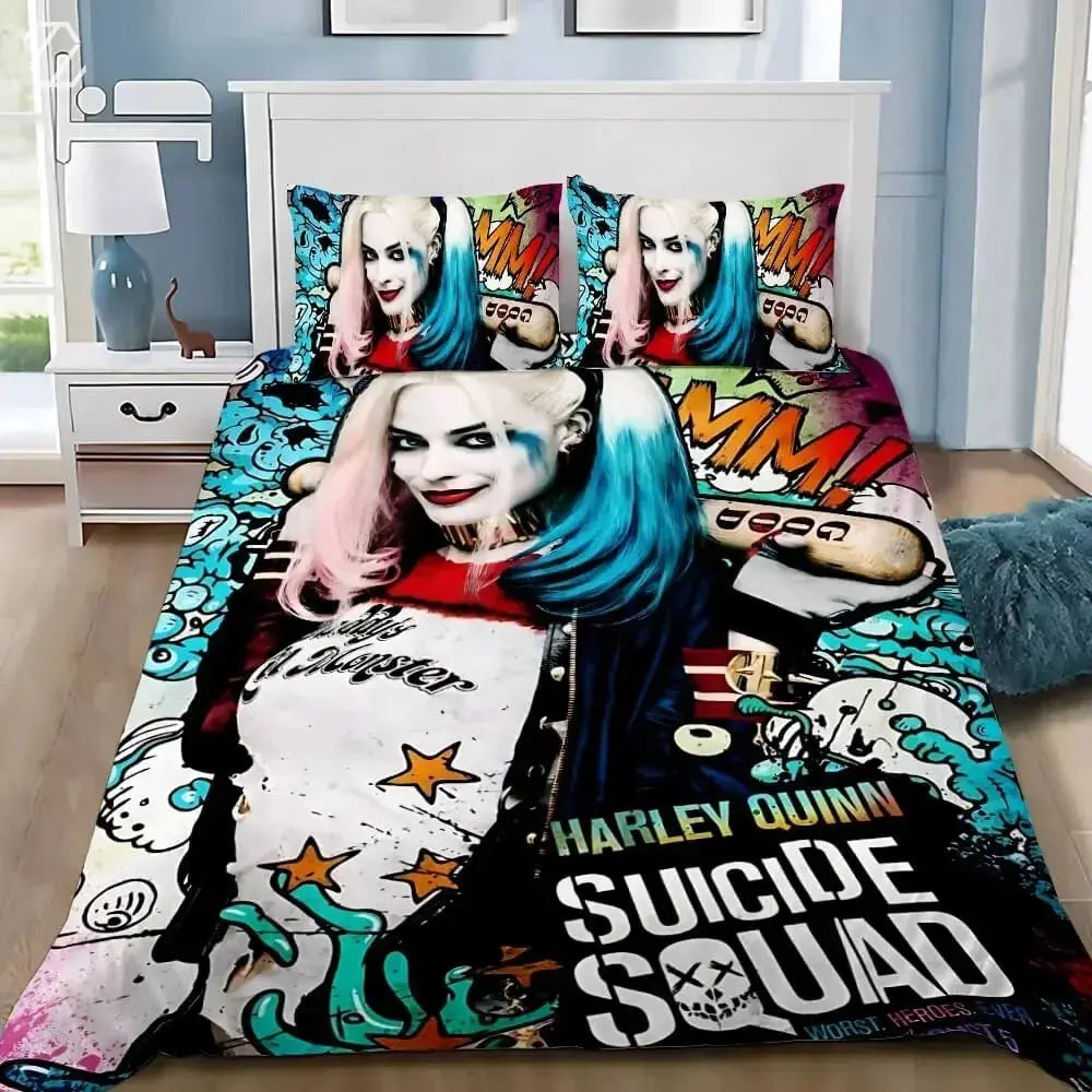 Harley Quinn Joker Quilt Cover