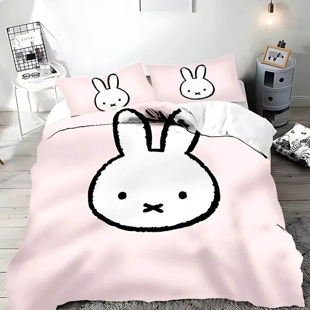 Kawaii cartoon bedding for kids
