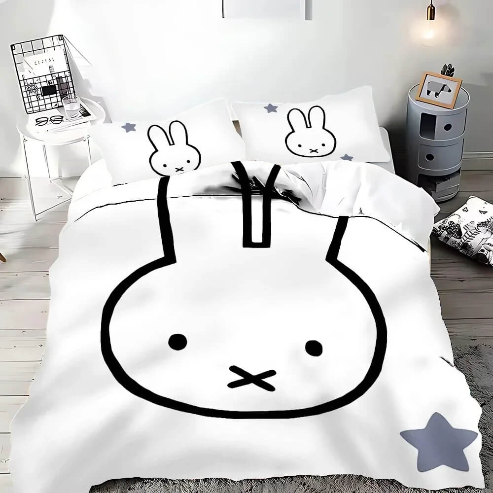 Cute Miffy bedding kids bedroom