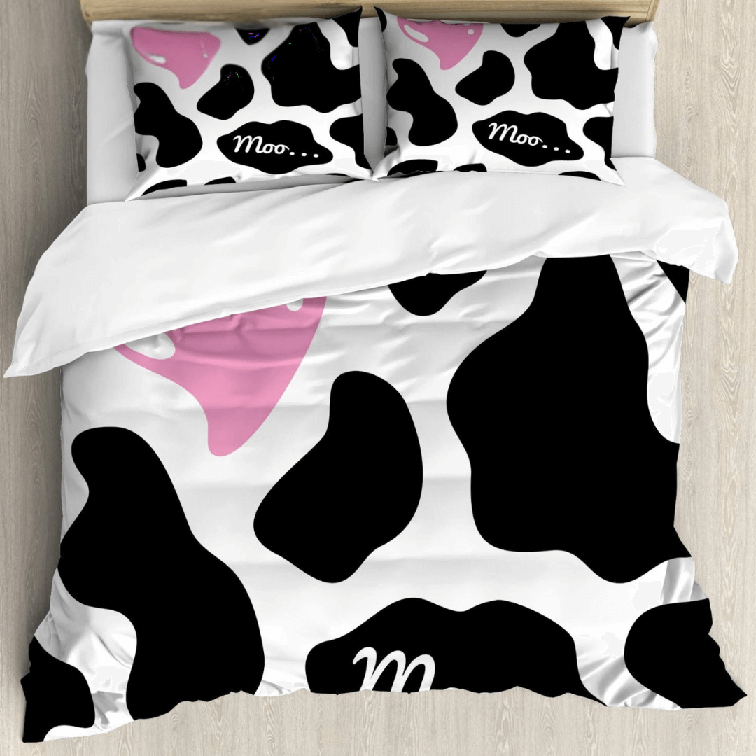 Farm animal cartoon bedding set for kids