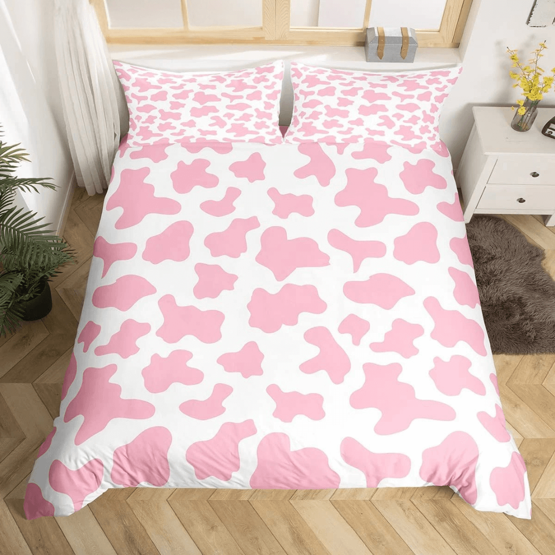 Kids cartoon animal bedding cow theme