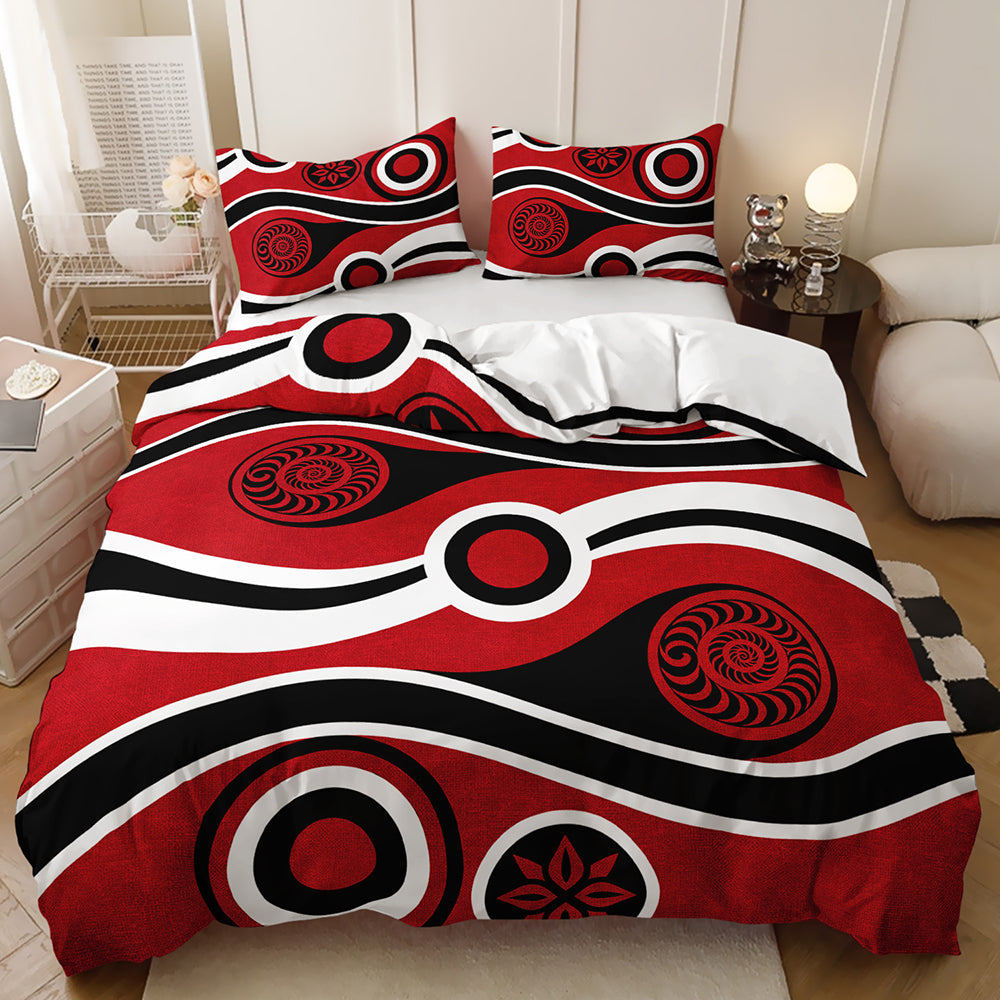 geometric bedding home decor