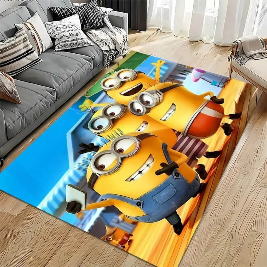 Soft home carpet rug placed in a living room with modern furniture