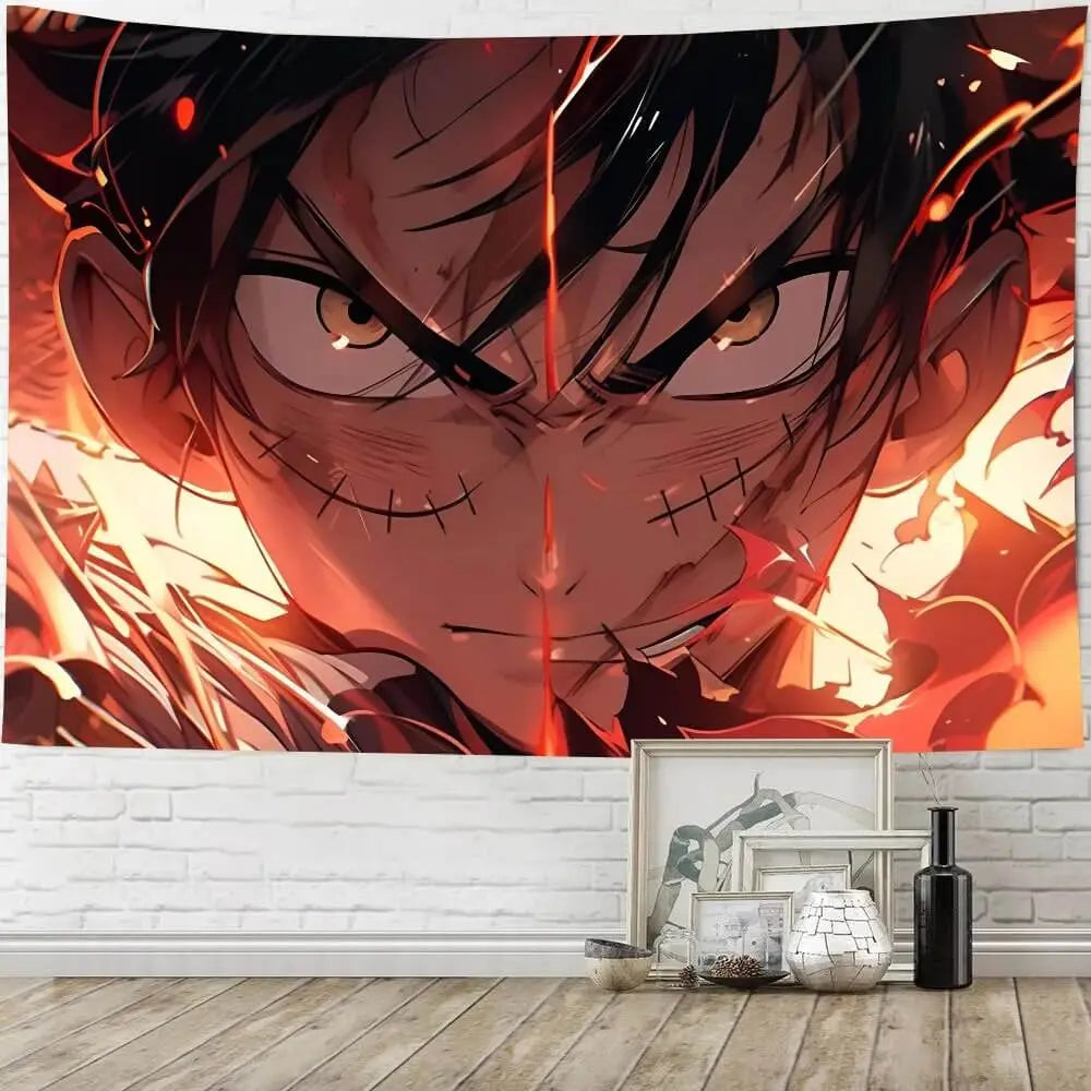 Luffy Wall Hanging Cloth – Anime Room Decor