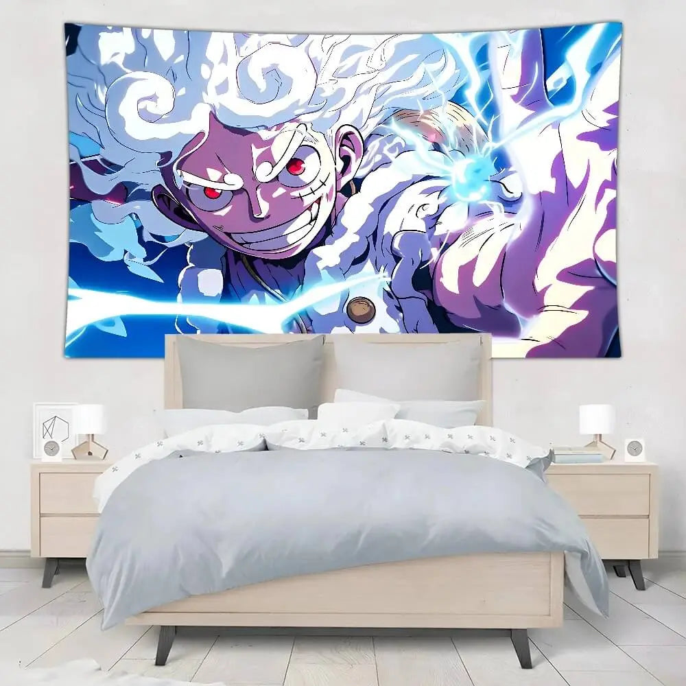 One Piece Tapestry Party Backdrop with Straw Hat Luffy