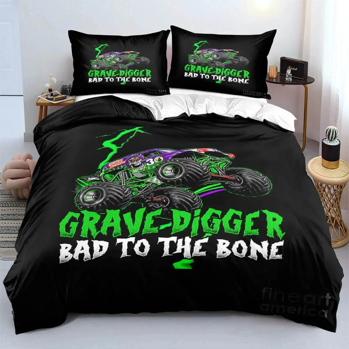 Monster Jam Truck Kids Duvet Cover