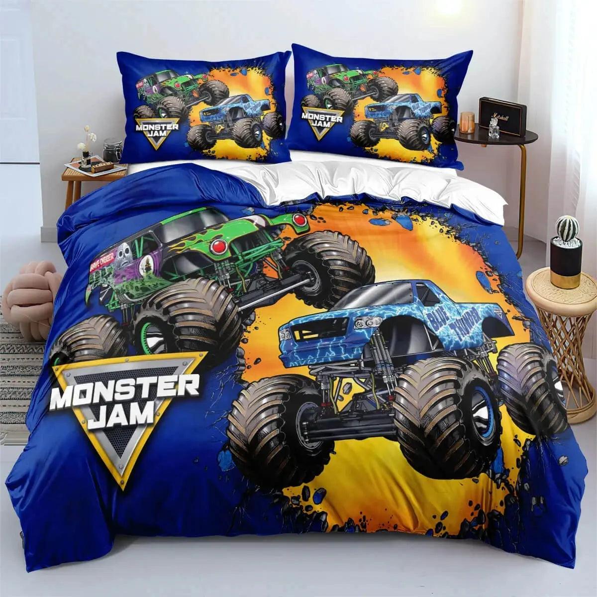 Monster Jam Truck Kids Quilt Cover