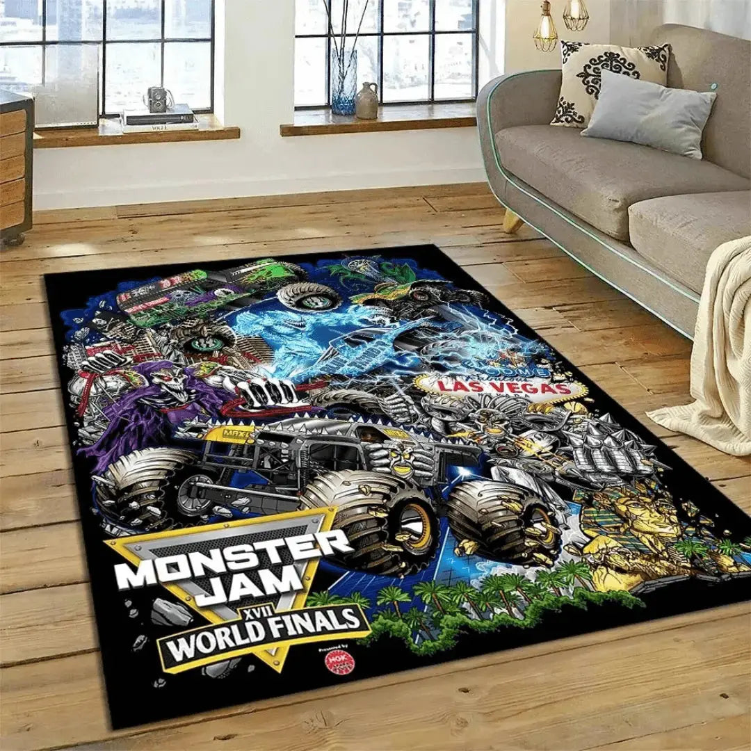 Monster Jam Truck Kids Rug Zirconic
