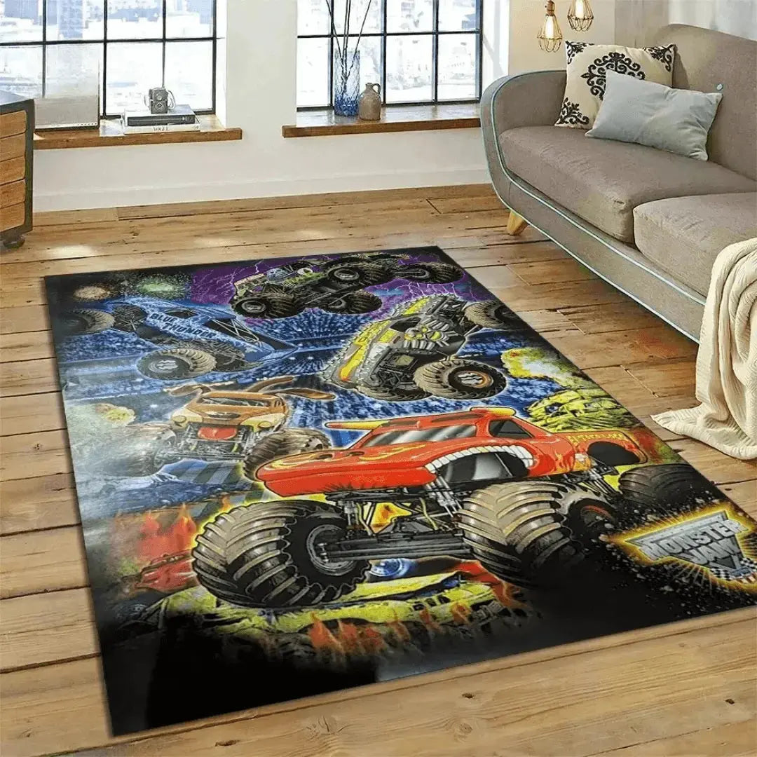 Monster Jam Truck Kids Rug Zirconic