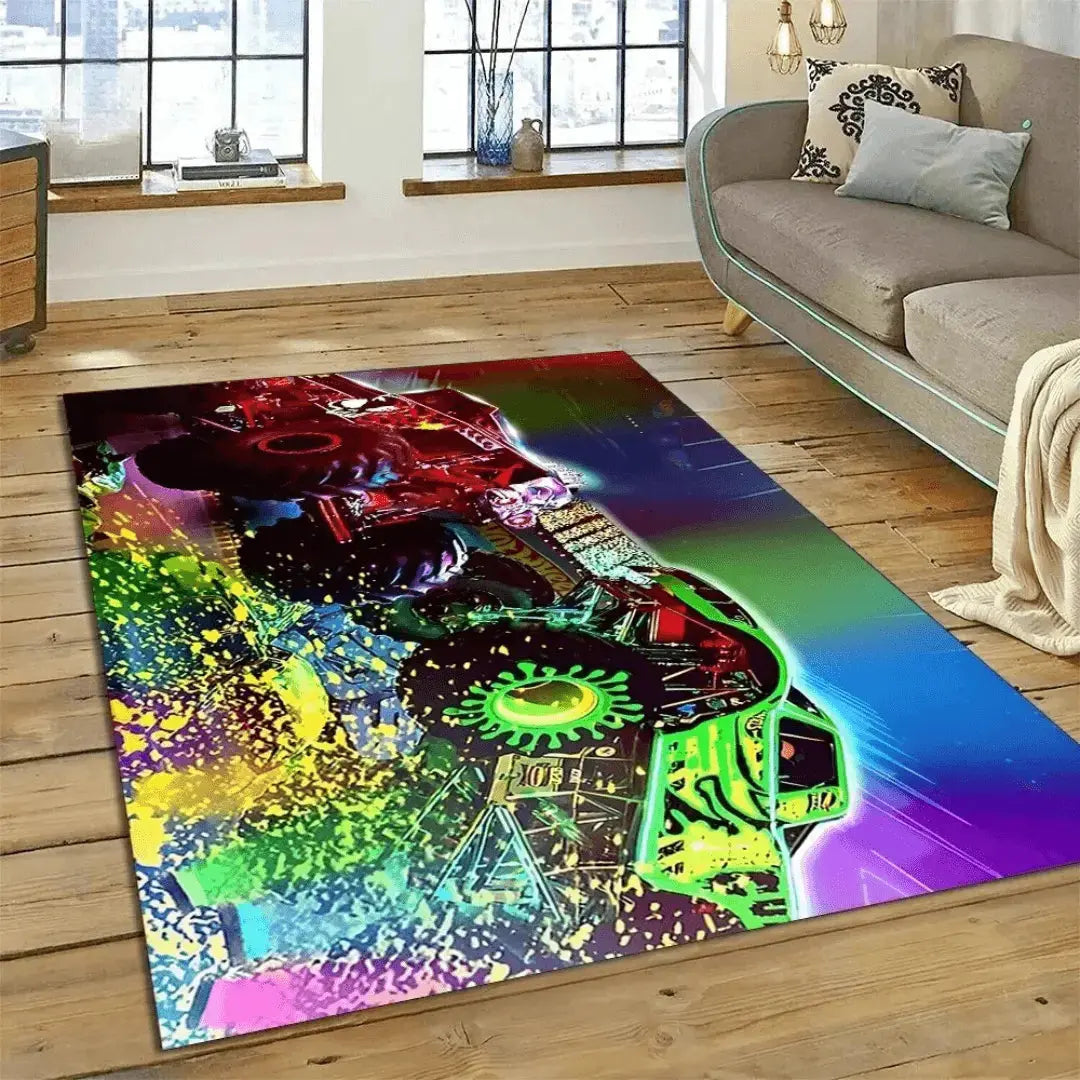 Monster Jam Truck Kids Rug Zirconic