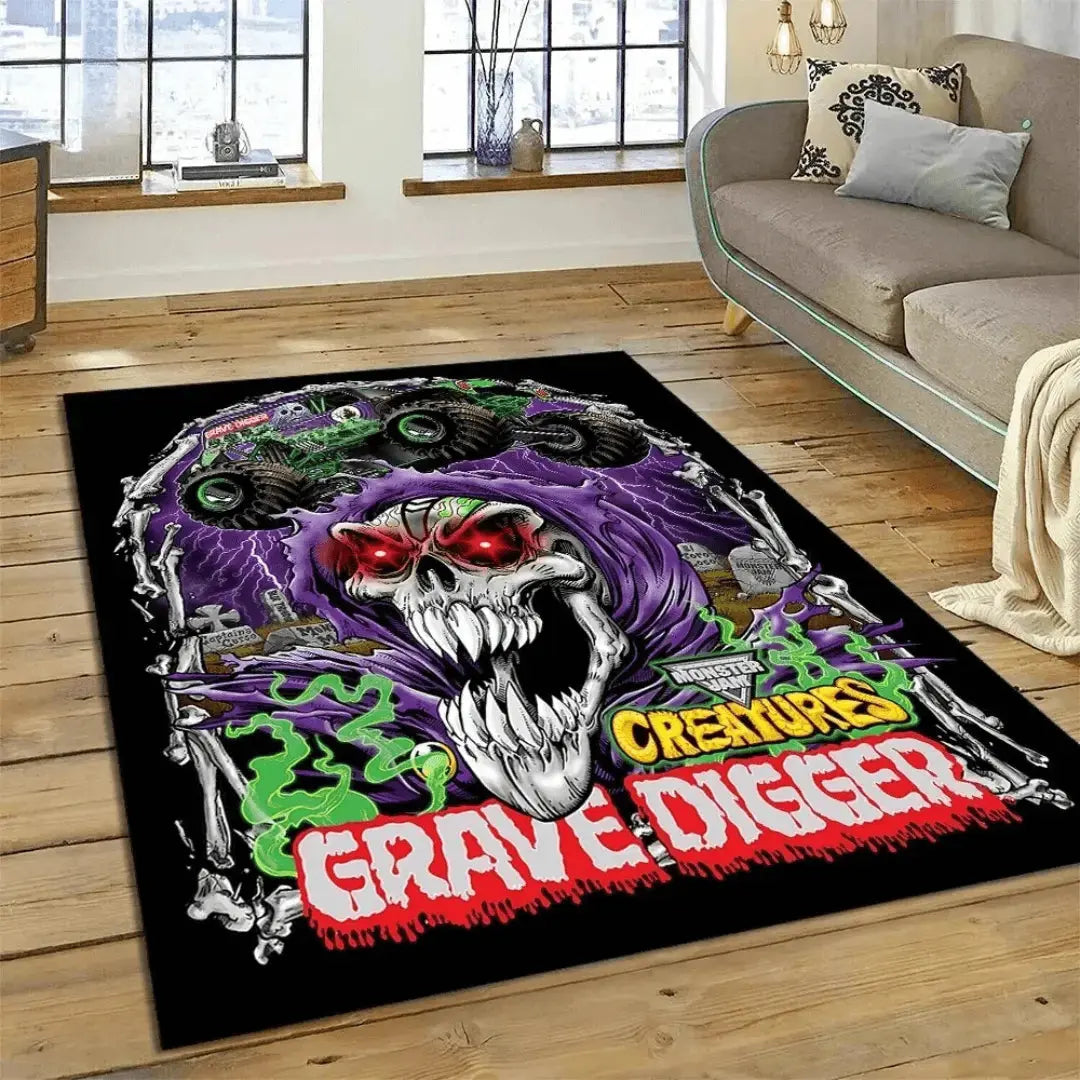 Monster Jam Truck Kids Rug Zirconic