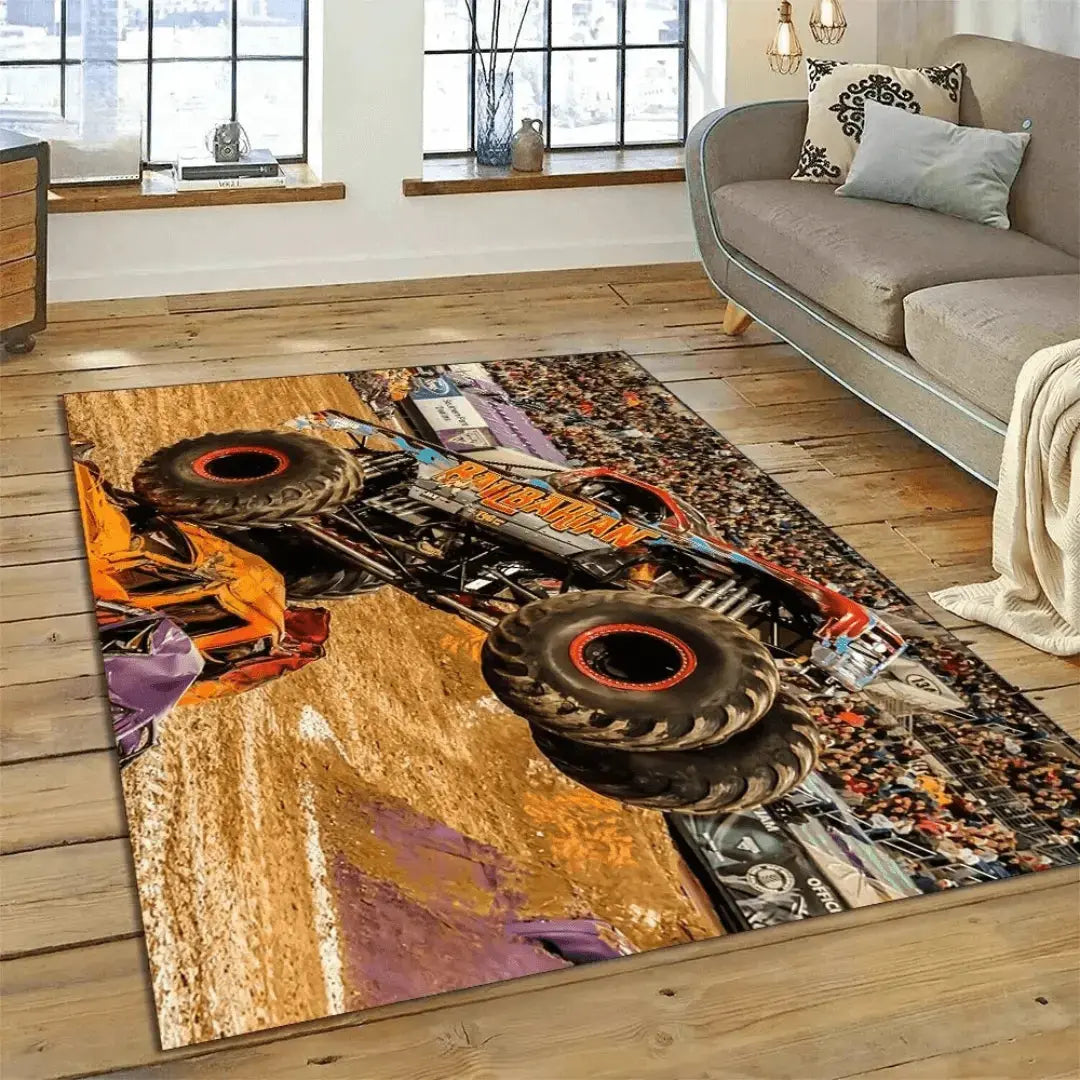 Monster Jam Truck Kids Rug Zirconic