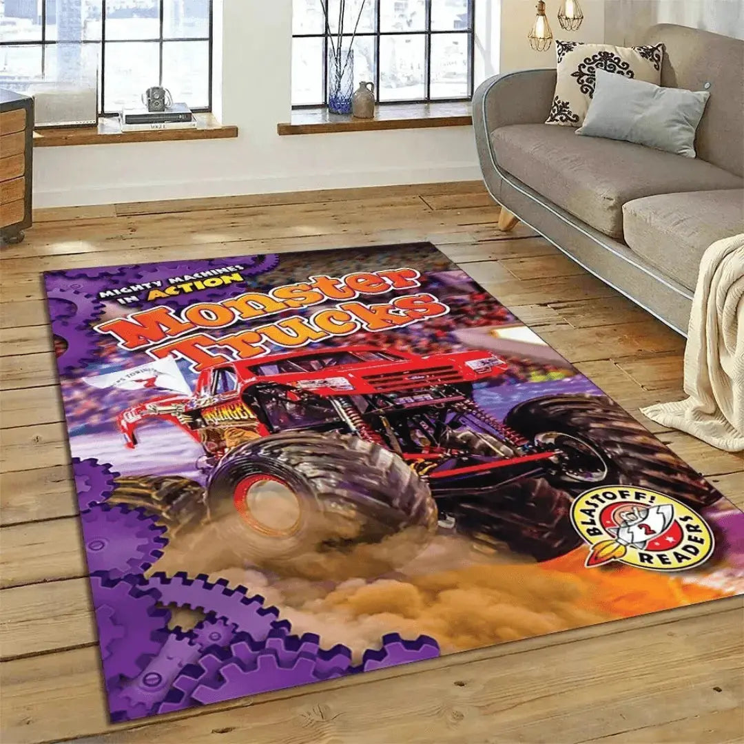 Monster Jam Truck Kids Rug Zirconic